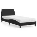 vidaXL Posteľ s matracom Dover čierna 80x200 cm umelá koža
