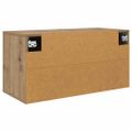 vidaXL Nástenná skriňa pre TV 80 x 34.5 x 40 cm dub artisan