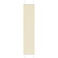vidaXL Skladaná roleta krémová 40x200 cm šírka látky 39,4 cm polyester