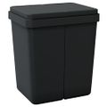 vidaXL Dvojitý kôš antracitový 2x25 l