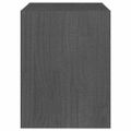 vidaXL Nočné stolíky 2 ks sivé 40x30,5x40 cm borovicový masív