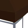 vidaXL Strieška na altánok 310 g/m² 3x3 m, hnedá