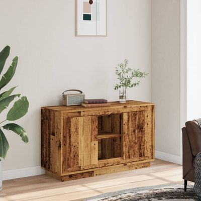 vidaXL Komoda staré drevo 102x35x60 cm kompozitné drevo