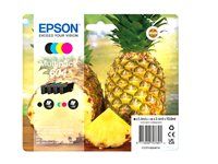 4-balenie - čierna, žltá, azúrová, purpurová - originálna - blister s RF / akustickým alarmom - atramentová kazeta - pre Expression Home XP-2200, 2205, 3200, 3205, 4200, 4205; WorkForce WF-2910, 2930, 2935, 2950
