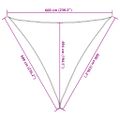 vidaXL Tieniaca plachta 160 g/m² červená 6x6x6 m HDPE