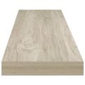 vidaXL Plávajúca nástenná polica, dubová 120x23,5x3,8 cm, MDF