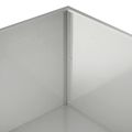 vidaXL Záhradný kvetináč 2 ks Strieborná 80 x 80 x 40 cm
