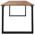 vidaXL Záhradný stôl s nohami v tvare U 200x90x75 cm akáciový masív