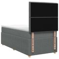 vidaXL Posteľ boxspring s matracom Tmavosivá 100 x 200 cm Látka