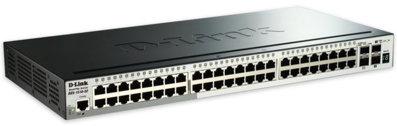 D-Link DGS-1510-52X 52-Port Gigabit Stackable Smart Managed Switch 4x 10G SFP+