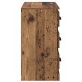 vidaXL Servírovacia skriňa Staré drevo 70 x 35,5 x 67,5 cm