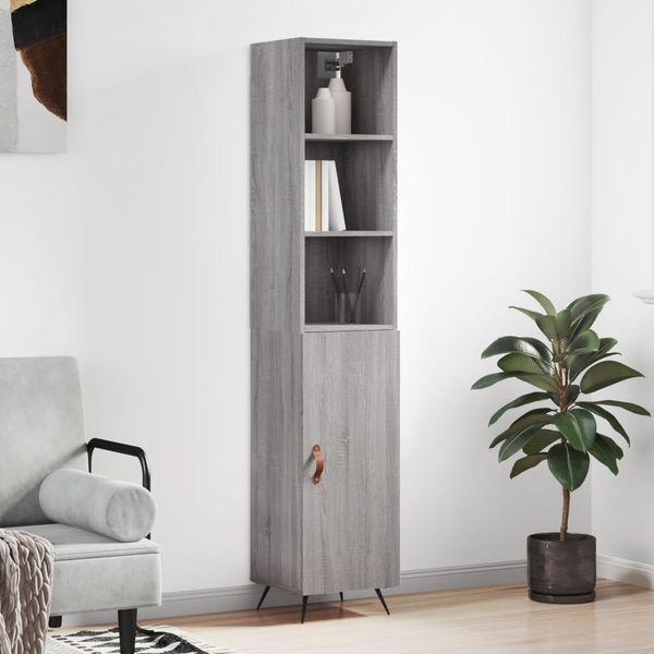 vidaXL Vysoká skrinka dub sonoma 34,5x34x180 cm spracované drevo