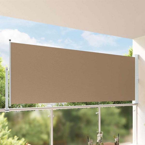 vidaXL Bočný markíz 140 x 300 cm 100% polyester, železo, oceľ