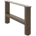 vidaXL Nohy konferenčného stolíka, prírodná oceľ, 2 ks, 70 x (30-31) cm, oceľ