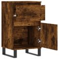 vidaXL Komody 2 ks dymový dub 40x35x70 cm kompozitné drevo