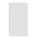 vidaXL Komoda s LED svetlami biela 202x37x67 cm