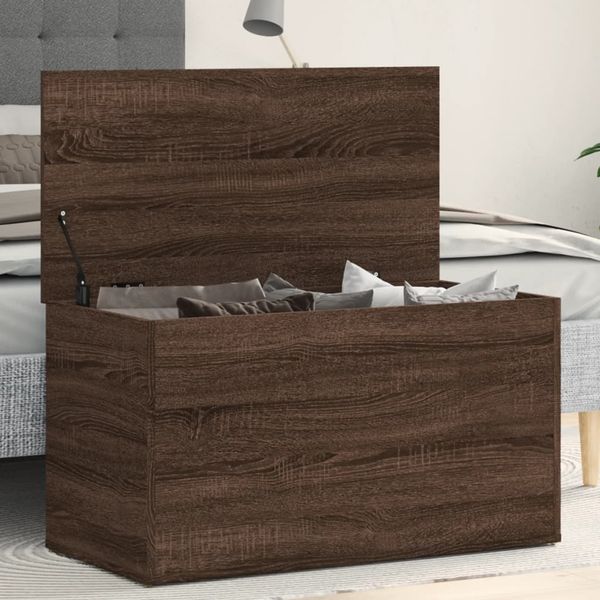 vidaXL Úložná truhlica hnedý dub 84x42x46 cm spracované drevo