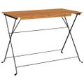 vidaXL Skladací bistro stolík 100x54x71 cm akáciový masív a oceľ