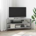vidaXL RohováTVskriňa 102x40,5x45cm Betónová šedá Kompozitné drevo