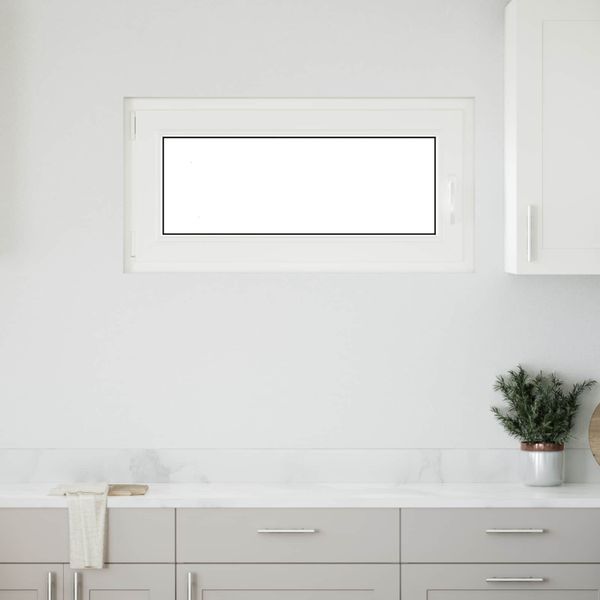 vidaXL Podkrovné okno RISOR 100 x 50 cm PVC a sklo Biela