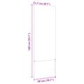 vidaXL Záhradná clona na súkromie Rezací Čierna 50 x 140 cm
