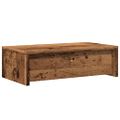 vidaXL Stojan na monitor zásuvky staré drevo 50x27x15 cm kompoz. drevo