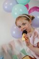 Bluetooth Karaoke set mikrofón a reproduktor Žltý