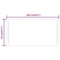 vidaXL LED kúpeľňové zrkadlo 50x100 cm