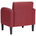 VidaXL Pohovka s opierkami vínová červená 54 cm umelá koža