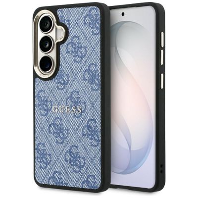 Puzdro Guess 4G Embossed Ring MagSafe pre Samsung Galaxy S26 modré