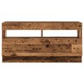 TV skrinka vidaXL s LED osvetlením Staré drevo 180x35x40 cm