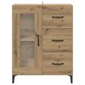 vidaXL Servírovacia skriňa Remeselný dub 69,5 x 34 x 90 cm