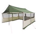 vidaXL Rodinný stan Zelená 450 x 400 x 265 cm Polyester a oceľ