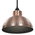 Stropné lampy s polkruhovými tienidlami medenej farby vidaXL 2 ks