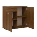 vidaXL Komoda hnedý dub 80x36x75 cm spracované drevo