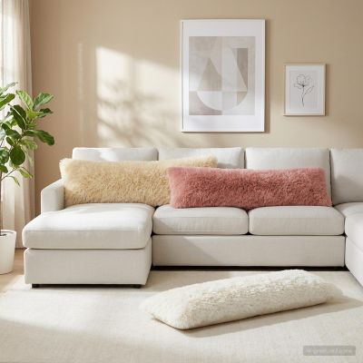 vidaXL Podložka s vankúšom HEERLEN Biela 40 x 145 cm PV fleece