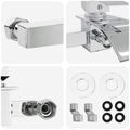 vidaXL Sprchový zmiešavač Chróm G 1/2 palca