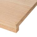 vidaXL Schodiskové stupne 4 ks 80x25x2 cm neošetrený dubový masív