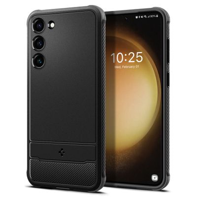 Puzdro Spigen Rugged Armor pre Samsung Galaxy S23 matná čierna