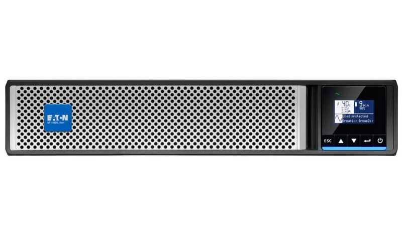 EATON UPS 5P 1550i G2, 1550VA, 1/1 fáza, rack 2U, Li-Ion batéria UPS, 1550 VA, 1350 W, Line-interactive, lítium-iónová, 8× C13, Rack 2U, USB, LCD, 98,8 % účinnosť