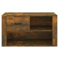vidaXL Botník dymový dub 80x35x45 cm spracované drevo