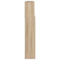 vidaXL Čelo postele so skrinkou biele a dub sonoma 220x19x103,5 cm