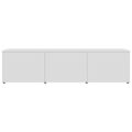 vidaXL TV skrinka, biela 120x34x30 cm, drevotrieska