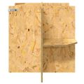 vidaXL Základňa terária Hnedá 80 x 50 x 50 cm OSB