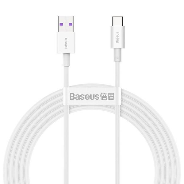 Baseus Superior Series Fast Charging Dátový Kábel USB-A - USB-C 66W 2m White