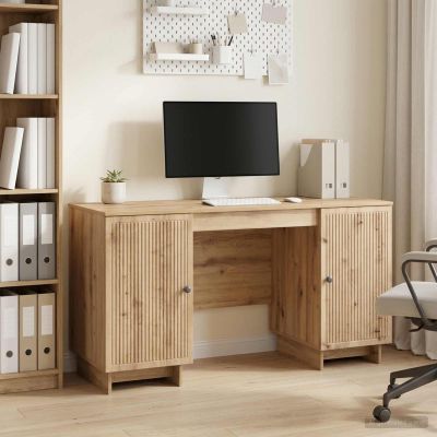 vidaXL Stôl Dub artisan Kompozitné drevo 142,5 x 50 x 75 cm