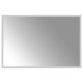 vidaXL Zrkadlo do kúpeľne s LED Priehľadná 60 x 40 cm tvrdené sklo