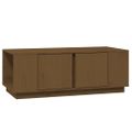 vidaXL Konferenčný stolík medovo-hnedý 110x50x40 cm borovicový masív