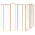 vidaXL Brána pre psa skladacia 2 panely 160 cm topoľové drevo