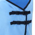 vidaXL Plášť pre kone Plný aqua 125 cm Polyesterová fleecová tkanina